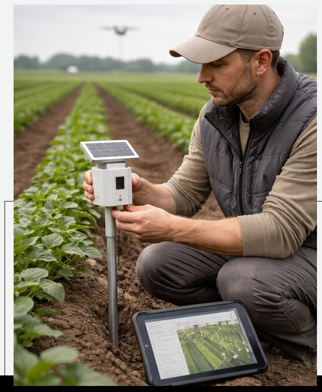 IoT мониторинг сельскохозяйственных полей и контроля в Алейске